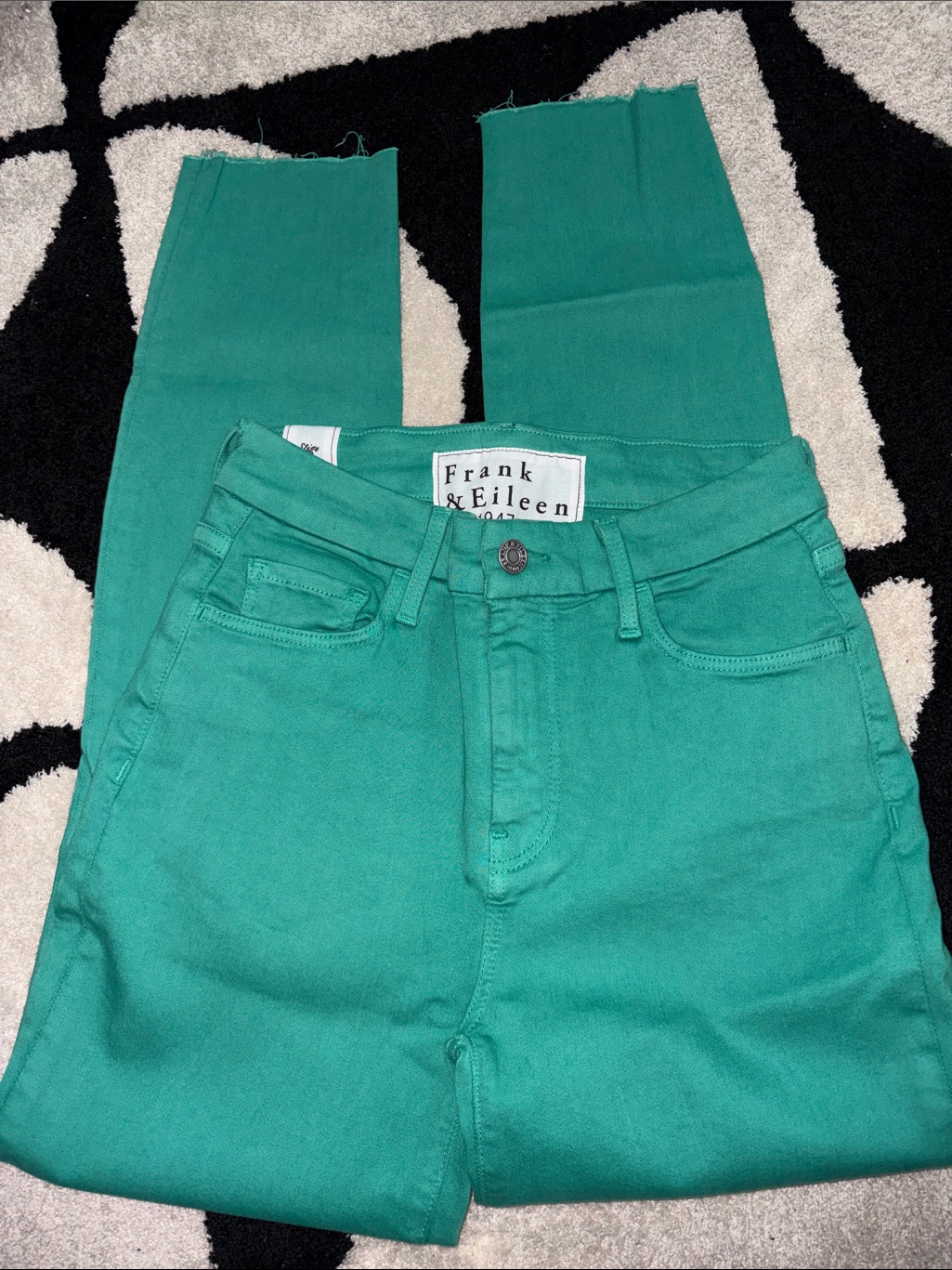 Frank & Eileen Teal High-Rise Slim Jeans Size 26 Inseam 26in